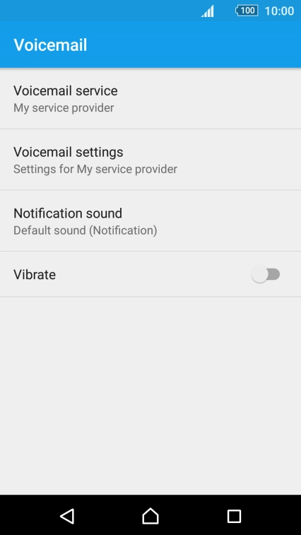 Press Voicemail settings. Press Voicemail settings.