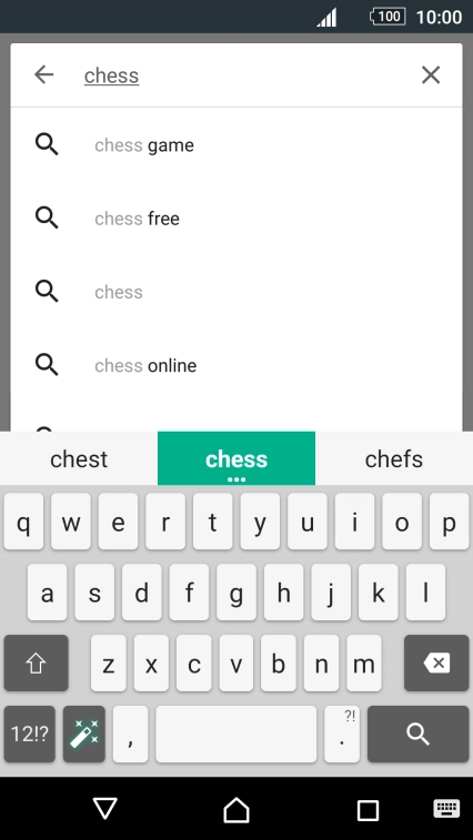 Key in the name or subject of the required app and press the search icon. Key in the name or subject of the required app and press the search icon.