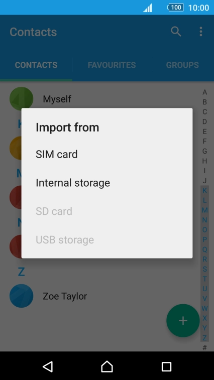 Press SIM card. Press SIM card.