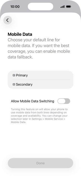 Press the required price plan. Press the required price plan.