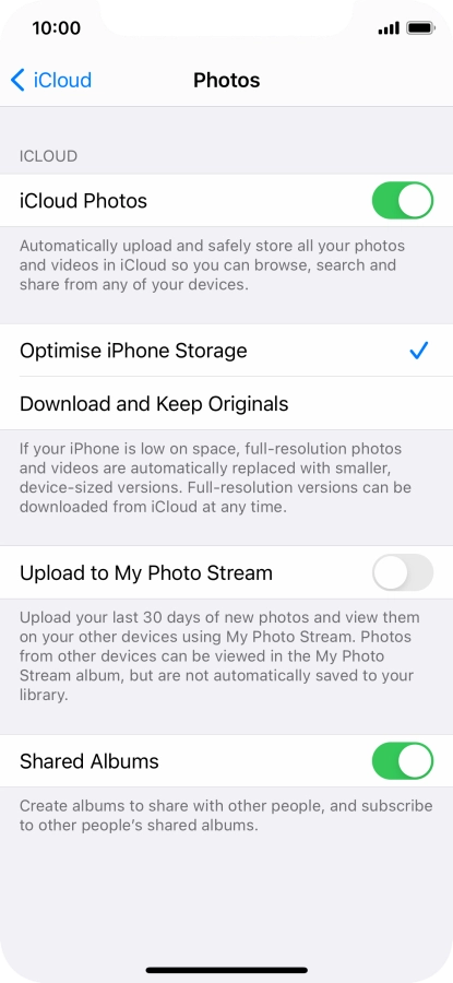 Press the indicator next to Press the indicator next to