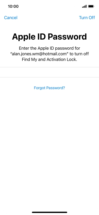 Press Turn Off. Press Turn Off.
