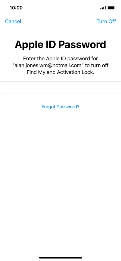 Press Turn Off. Press Turn Off.