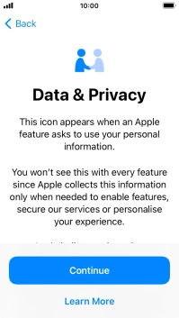 Press Continue. Press Continue.