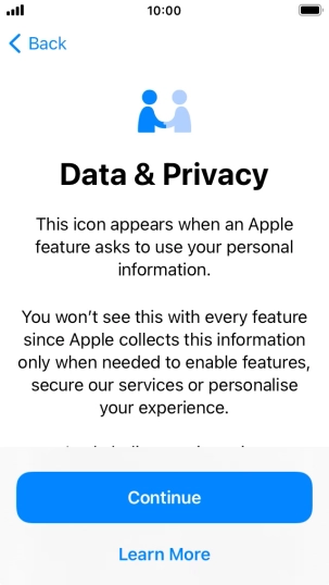 Press Continue. Press Continue.