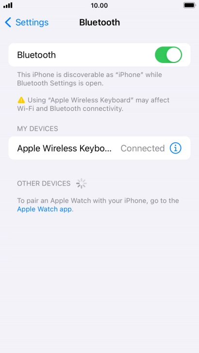 Press the Home key to return to the home screen. Press the Home key to return to the home screen.