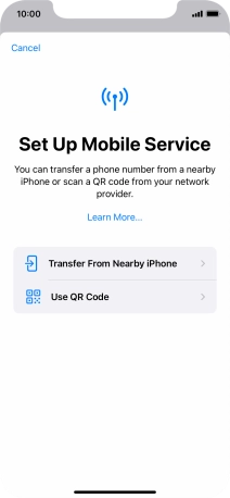 Press Use QR Code. Press Use QR Code.
