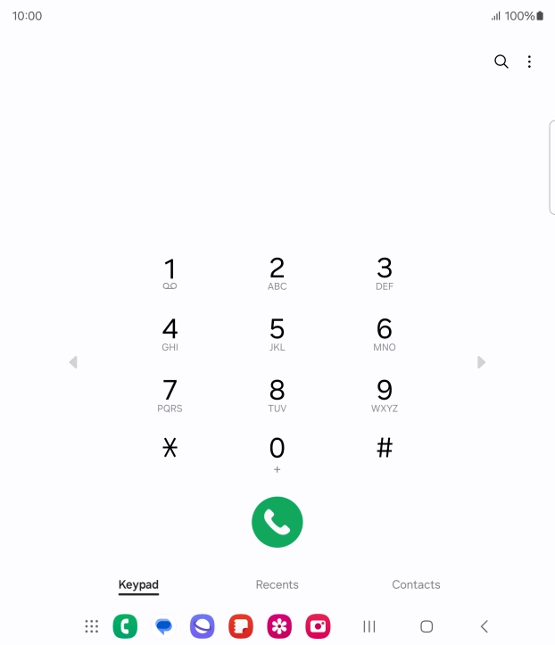 Press the menu icon. Press the menu icon.