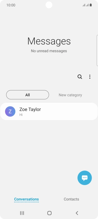 Press the menu icon. Press the menu icon.