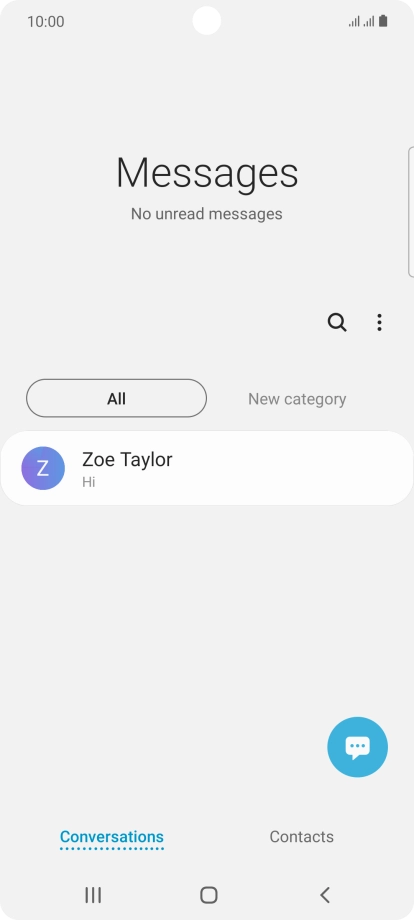 Press the menu icon. Press the menu icon.