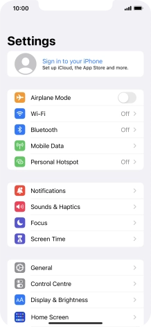 Press Sign in to your iPhone. Press Sign in to your iPhone.
