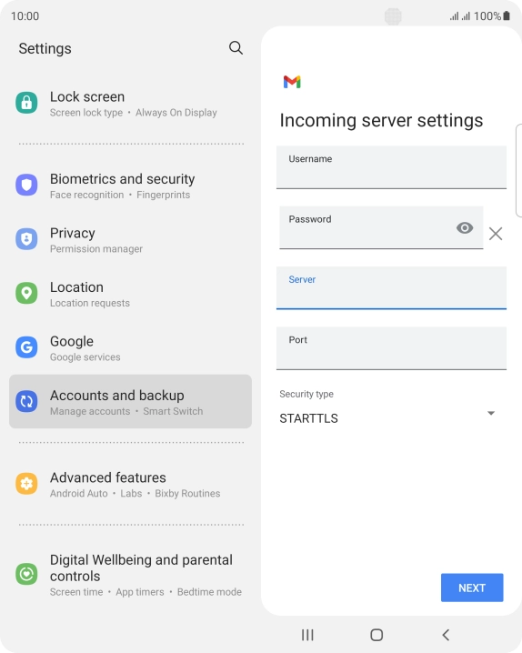 Press the field below Press the field below
