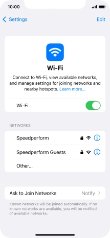 Press the required Wi-Fi network and key in the password for the Wi-Fi network. Press the required Wi-Fi network and key in the password for the Wi-Fi network.