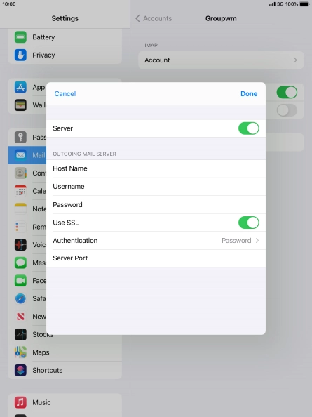 Press the indicator next to Press the indicator next to
