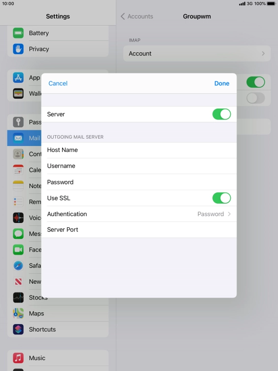 Press the indicator next to Press the indicator next to