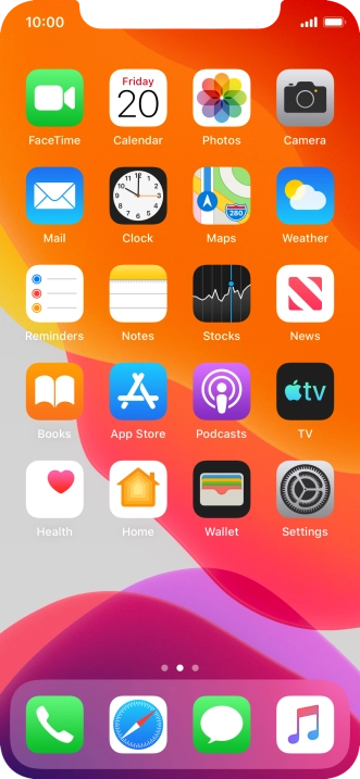 Press the phone icon. Press the phone icon.