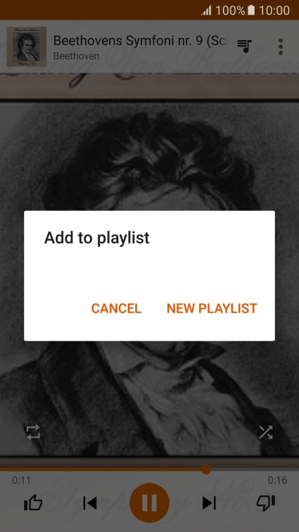 Press NEW PLAYLIST. Press NEW PLAYLIST.