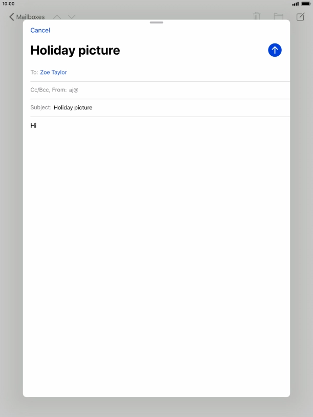 Press and hold the text input field until a pop-up menu is displayed. Press and hold the text input field until a pop-up menu is displayed.