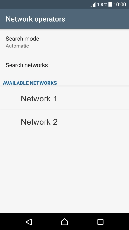 Press Search mode. Press Search mode.