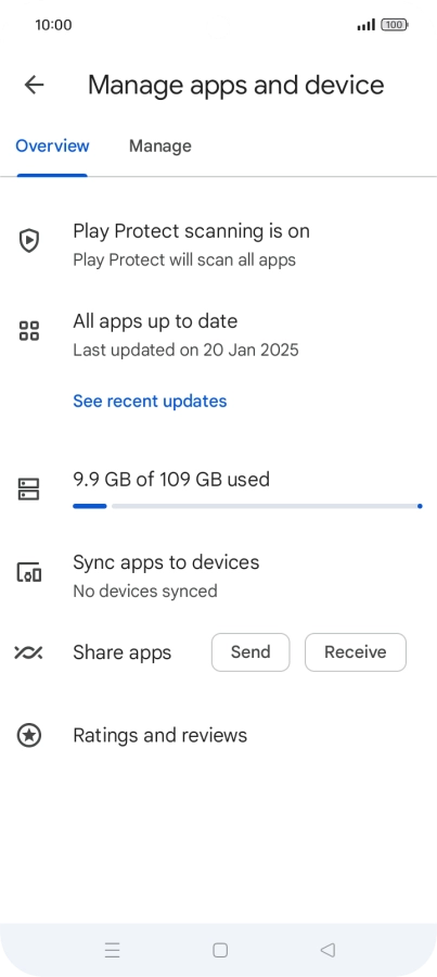 Press Manage. Press Manage.