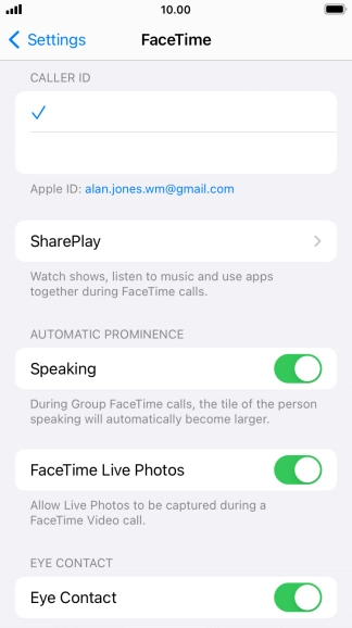Press the required setting below Press the required setting below