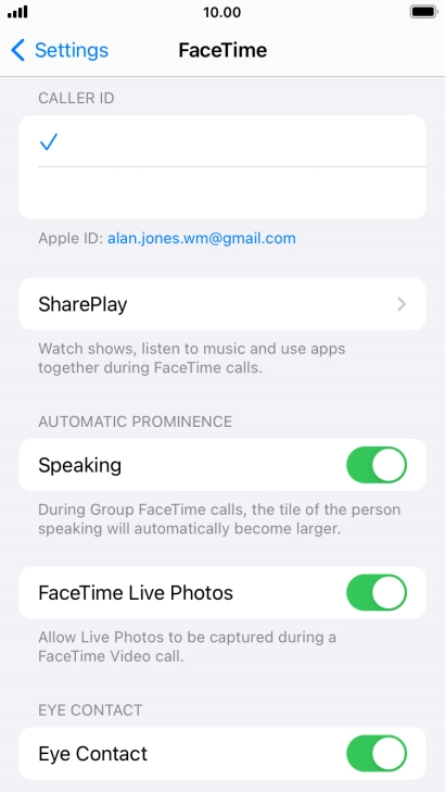 Press the required setting below Press the required setting below