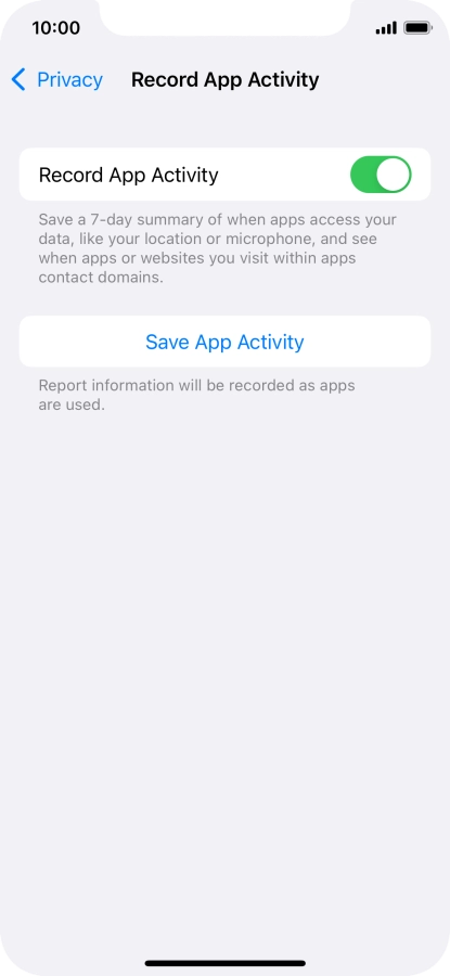 Press Save App Activity. Press Save App Activity.