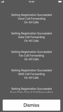 Press Dismiss. Press Dismiss.