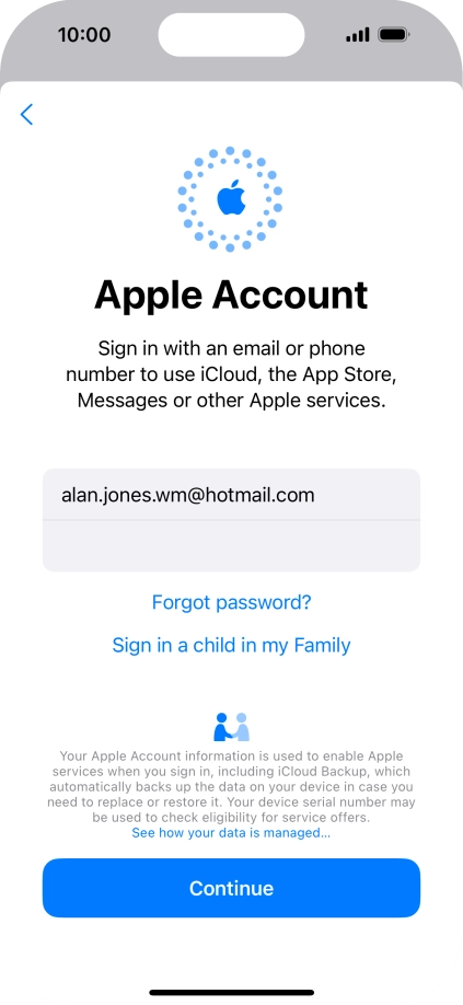 Press Continue. Press Continue.