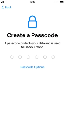 Press Passcode Options. Press Passcode Options.