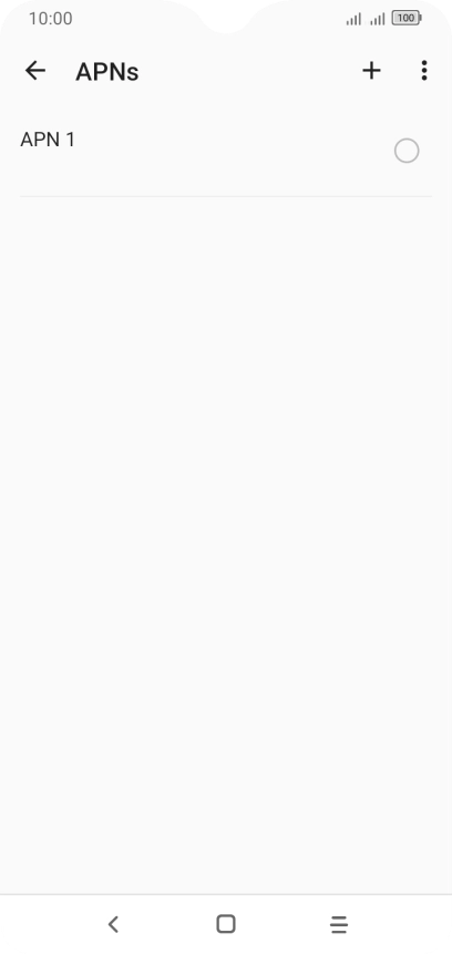 Press the new data connection icon. Press the new data connection icon.