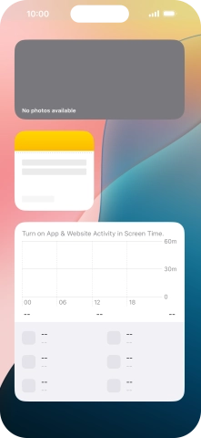Press and hold the required Widget Stack. Press and hold the required Widget Stack.