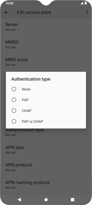 Press PAP. Press PAP.