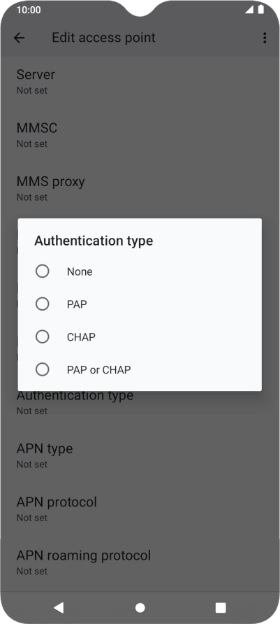 Press PAP. Press PAP.