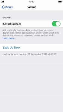 Press Back Up Now and wait while the phone memory is backed up. Press Back Up Now and wait while the phone memory is backed up.