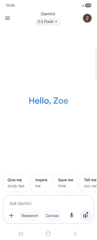 Press the profile icon. Press the profile icon.