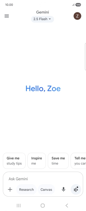 Press the profile icon. Press the profile icon.