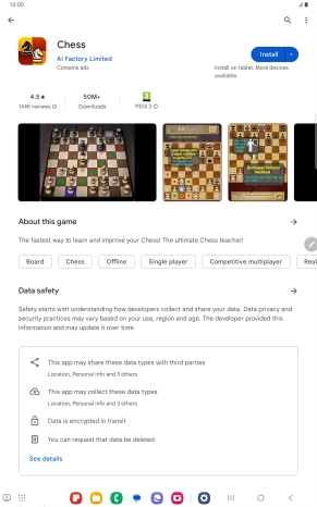 Press Install and follow the instructions on the screen to install the app. Press Install and follow the instructions on the screen to install the app.