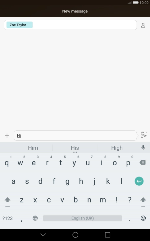 Press the attachment icon. Press the attachment icon.