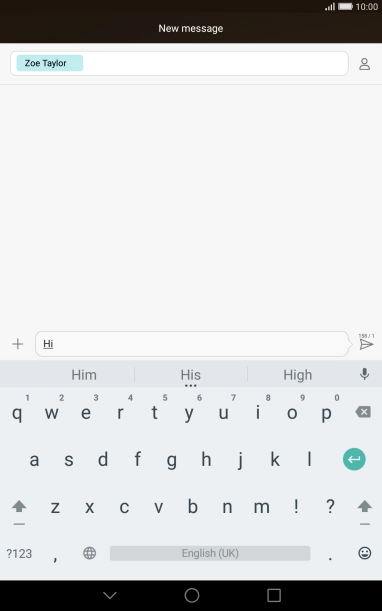 Press the attachment icon. Press the attachment icon.
