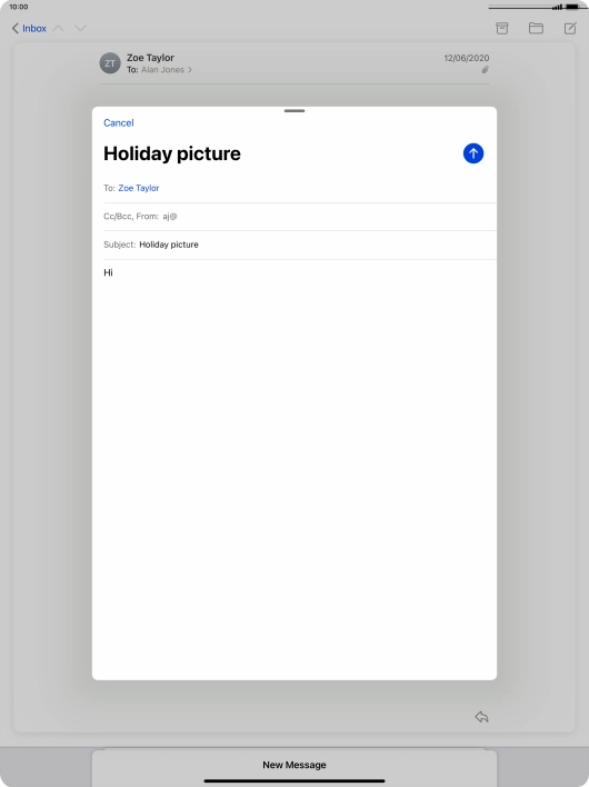 Press and hold the text input field until a pop-up menu is displayed. Press and hold the text input field until a pop-up menu is displayed.