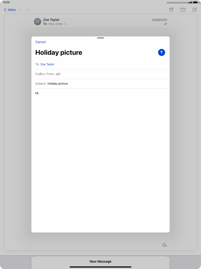 Press and hold the text input field until a pop-up menu is displayed. Press and hold the text input field until a pop-up menu is displayed.