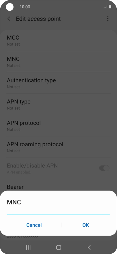 Key in 03 and press OK. Key in 03 and press OK.