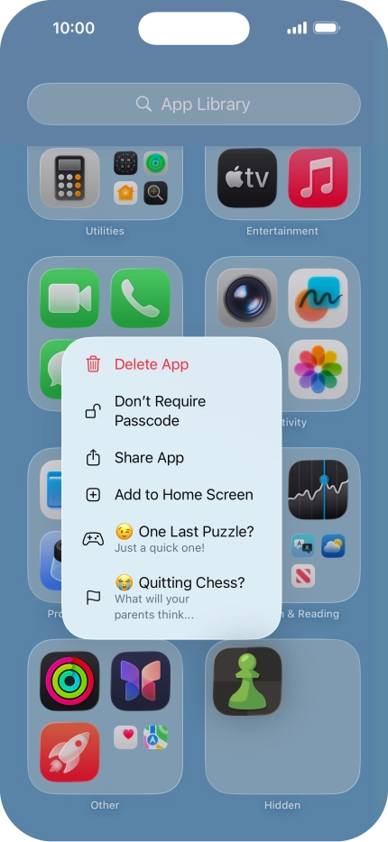 Press Don't Require Passcode. Press Don't Require Passcode.