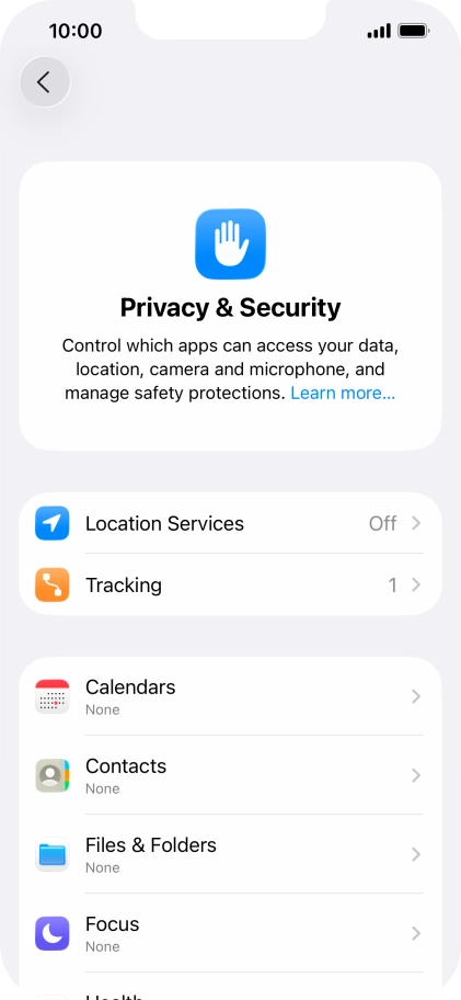 Press Location Services. Press Location Services.