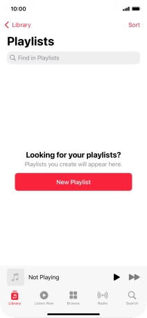 Press New Playlist. Press New Playlist.