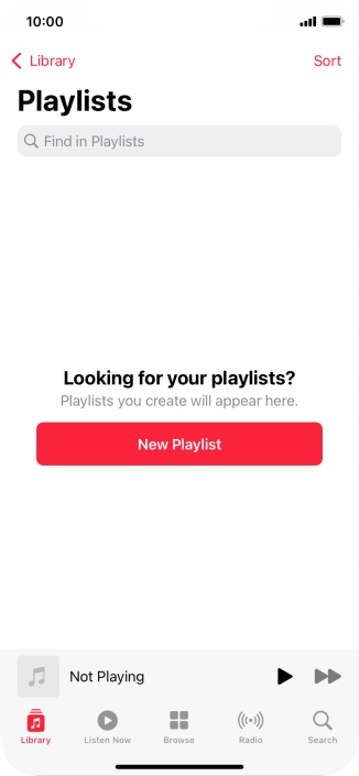 Press New Playlist. Press New Playlist.