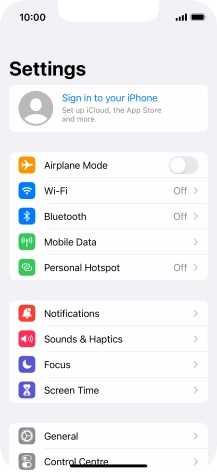 Press Sign in to your iPhone. Press Sign in to your iPhone.