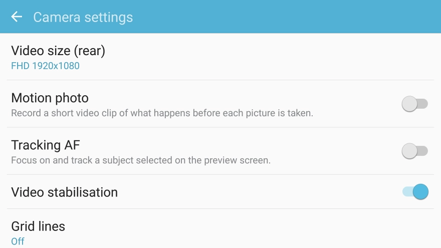 Press Video size (rear). Press Video size (rear).