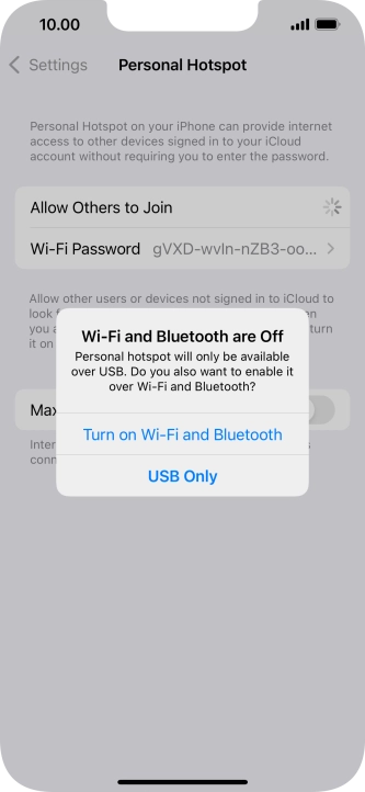 If Wi-Fi is turned off, press Turn on Wi-Fi and Bluetooth. If Wi-Fi is turned off, press Turn on Wi-Fi and Bluetooth.